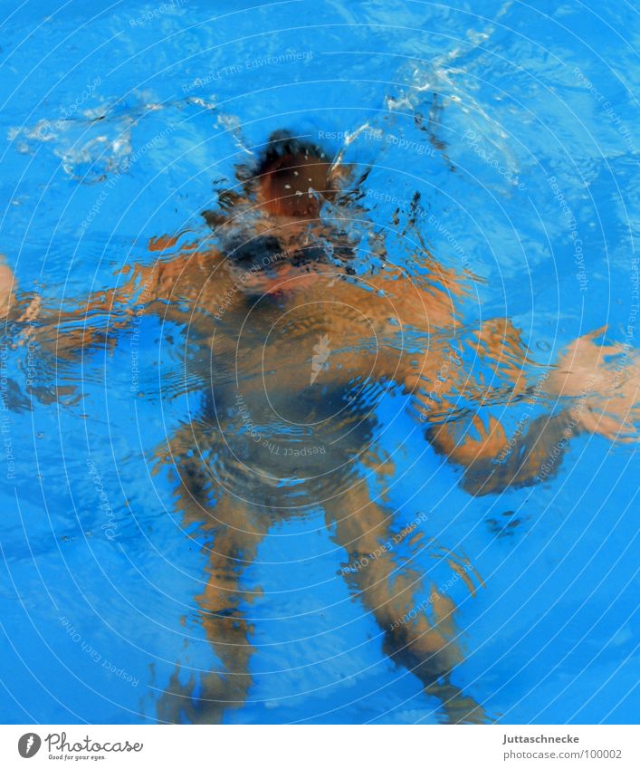 Blubb! Schwimmbad Taucher tauchen Haushalt Sport Spielen Wasser water dive diver Juttaschnecke