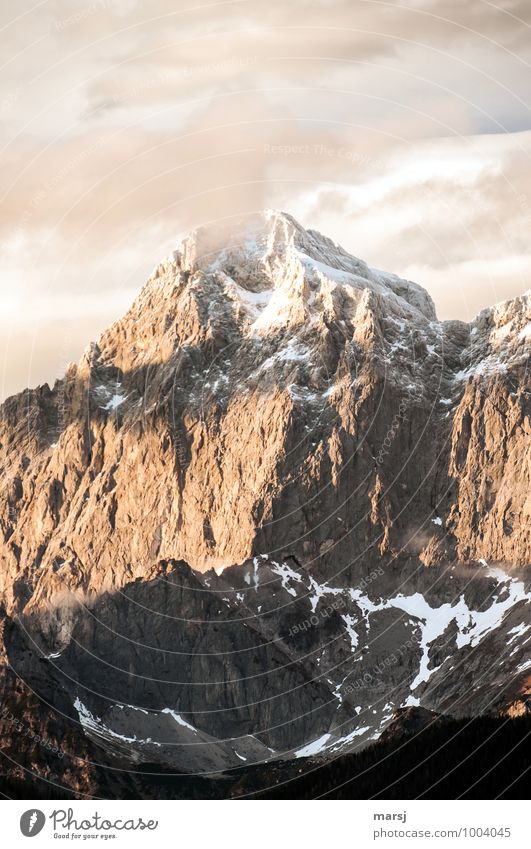 Torstein im Abendlicht Ferien & Urlaub & Reisen Tourismus Abenteuer Natur Himmel Wolken Herbst Winter Felsen Alpen Berge u. Gebirge Dachsteingruppe Gipfel