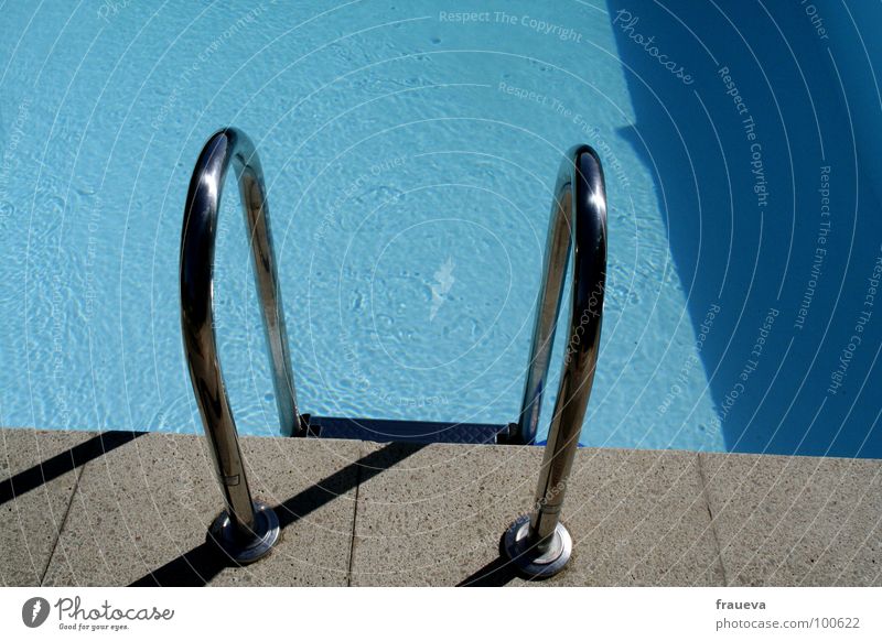 abkühlung Schwimmbad Sommer Wasser Freizeit & Hobby Leiter water hot swimming schimmbecken Außenaufnahme
