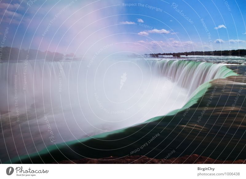 Niagarafälle Natur Himmel Wolken Sommer Schönes Wetter Wasserfall Niagara Fälle Sehenswürdigkeit gigantisch Idylle Ferien & Urlaub & Reisen Farbfoto