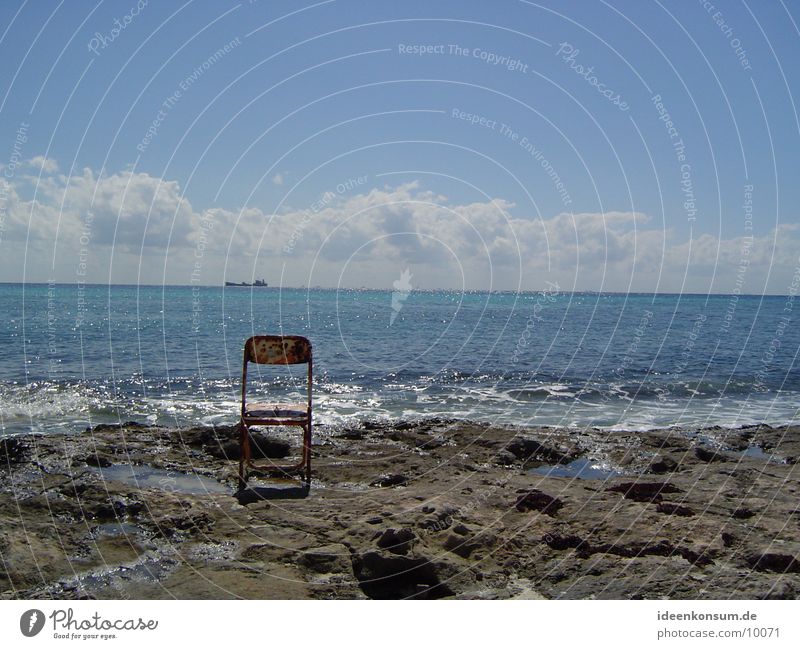 Stuhl Meer Strand Rost Einsamkeit Mexiko Felsen Kuba