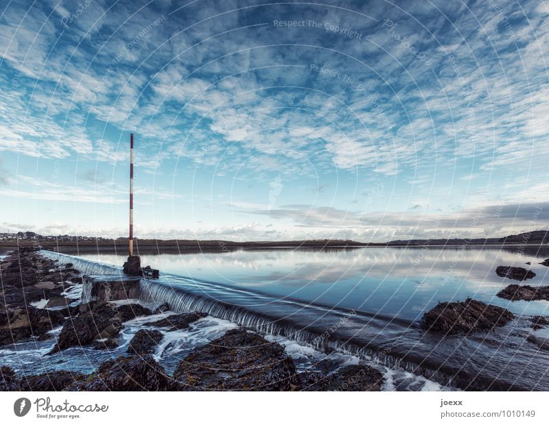 Eiswasser Landschaft Himmel Wolken Horizont Schönes Wetter Idylle Umwelt Farbfoto Außenaufnahme Menschenleer Tag Kontrast Reflexion & Spiegelung