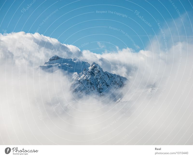 Wolkenkratzer Abfahrtsrennen Skipiste Umwelt Natur Landschaft Erde Himmel Wolkenloser Himmel Sonnenlicht Winter Wetter Schönes Wetter Nebel Schneefall Alpen