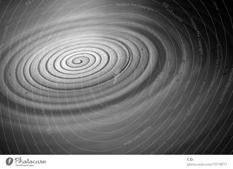 Spirale Handwerk Töpferscheibe rund schwarz weiß Menschenleer Schwarzweißfoto Innenaufnahme abstrakt Textfreiraum rechts Textfreiraum unten