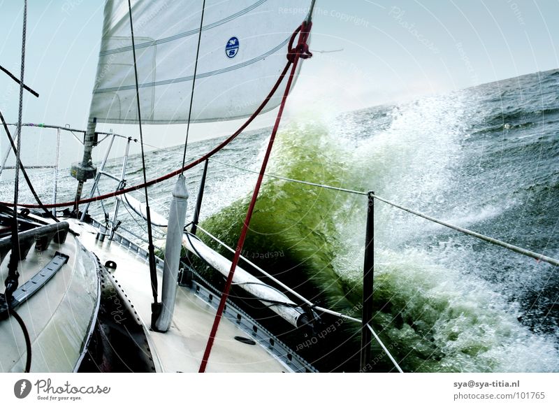 segeln Segeln Sportboot Wellen Gischt Freizeit & Hobby Ferien & Urlaub & Reisen Spielen Wasser Segelboot Jacht Wind Freiheit Natur water waves sailing