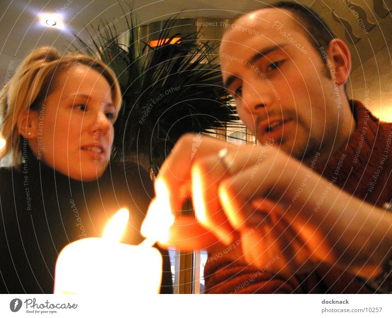 candellight Kerze Licht Mensch Paar Romatisch
