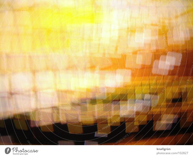 Square Dance Quadrat gelb braun Ocker dunkel weiß glänzend Licht Farbe orange Tanzen Bewegung hell Überlappen Überschneiden Farbabstufung