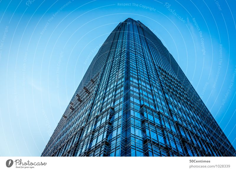 the blue skyscraper Lifestyle elegant Stil Design Renovieren New York City Stadt Stadtzentrum Hochhaus Bankgebäude Industrieanlage Bauwerk Gebäude Architektur