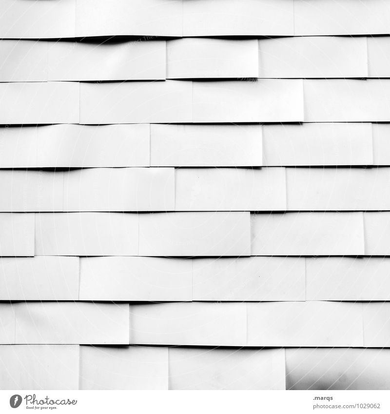 Weiß wie ne Wand Fassade Linie einfach hell weiß Ordnung Schwarzweißfoto Außenaufnahme Nahaufnahme Muster Strukturen & Formen Menschenleer Textfreiraum links