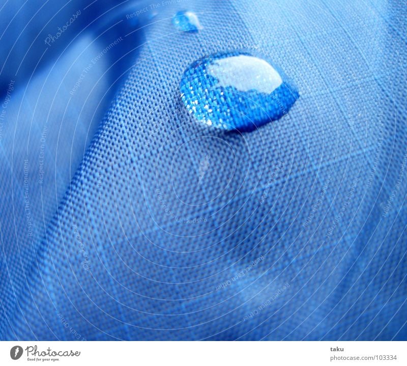 RAINDROP(S) Imprägnierung durchsichtig schimmern glänzend Quadrat Wasser Wassertropfen blau Strukturen & Formen Falte Oberflächenspannung wasserdicht