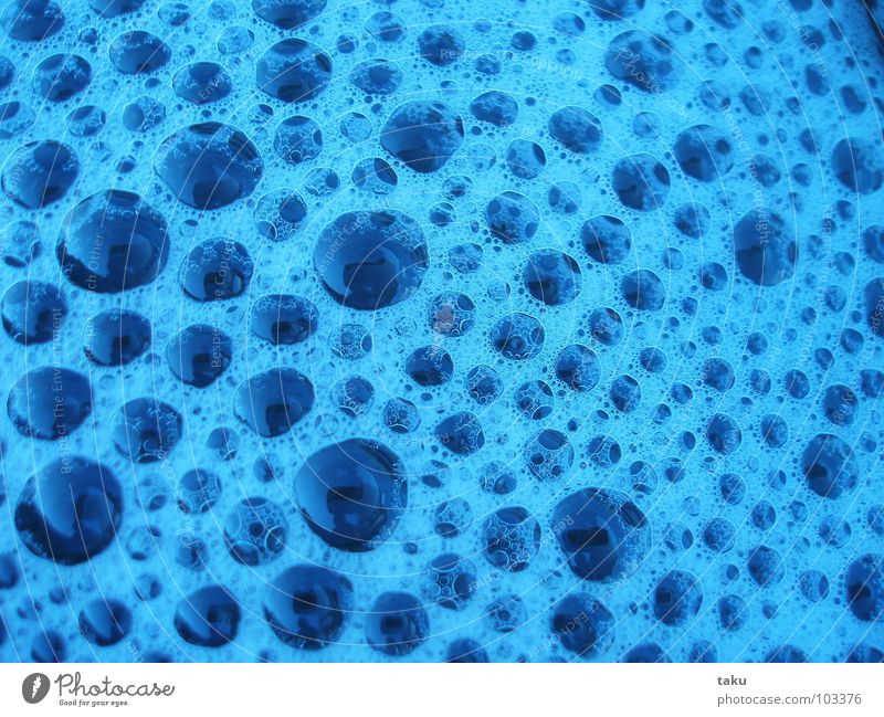 BUBBLES Schaum schimmern schäumen Reflexion & Spiegelung Wasser blau Luftblase sehr viele Hintergrundbild Wasserspiegelung Oberflächenstruktur