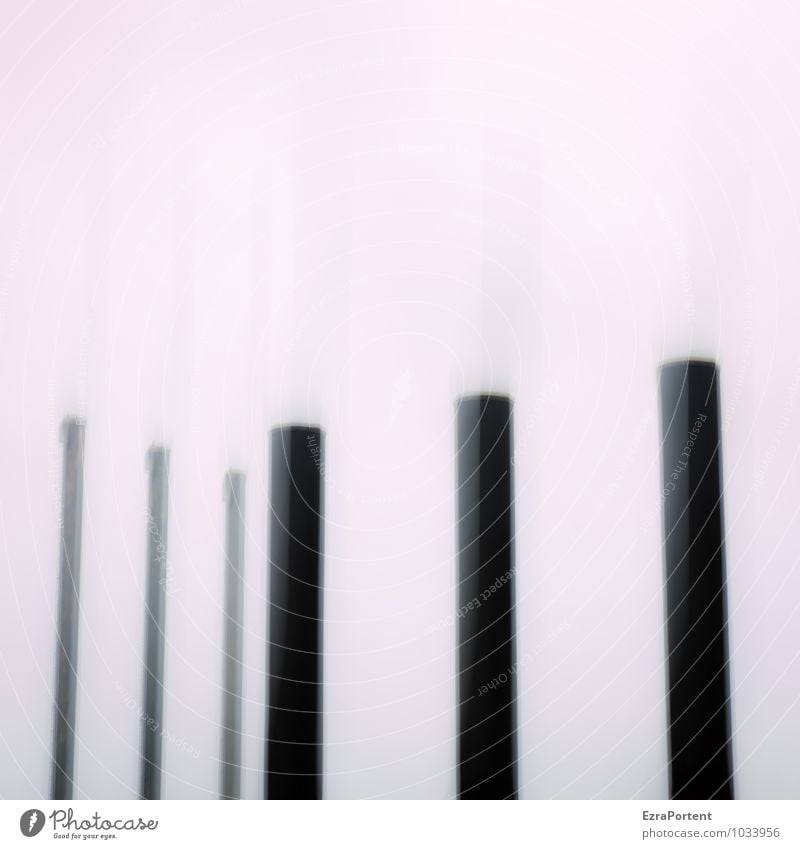 ||| | | | Kunst Industrieanlage Fabrik Bauwerk Gebäude Architektur Schornstein Linie schwarz weiß Doppelbelichtung Grafik u. Illustration Grafische Darstellung
