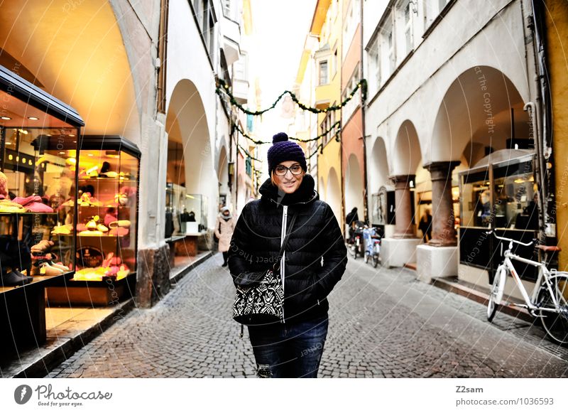 L in Bolzano Lifestyle elegant Stil Ferien & Urlaub & Reisen Ausflug Sightseeing Städtereise Winterurlaub feminin Junge Frau Jugendliche 30-45 Jahre Erwachsene