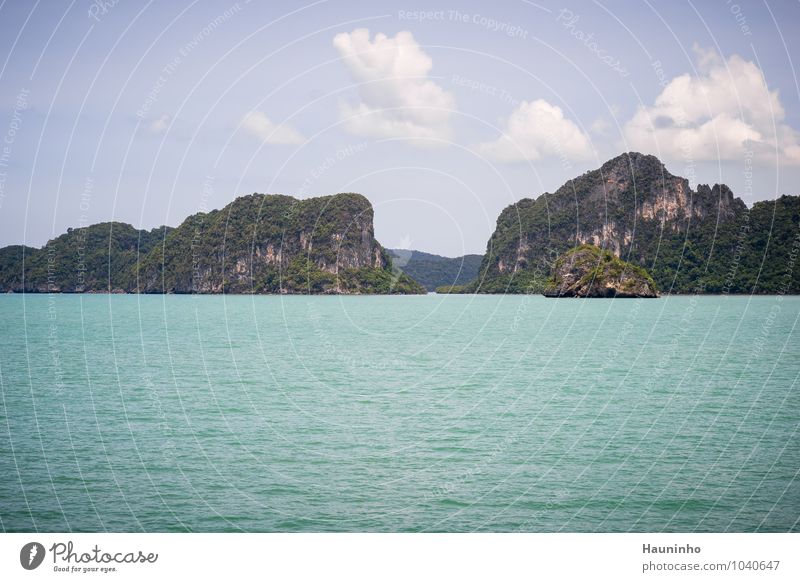 thailändische Inseln Ferien & Urlaub & Reisen Tourismus Abenteuer Sommer Sommerurlaub Meer Natur Landschaft Wasser Himmel Wolken Klima Schönes Wetter Wärme