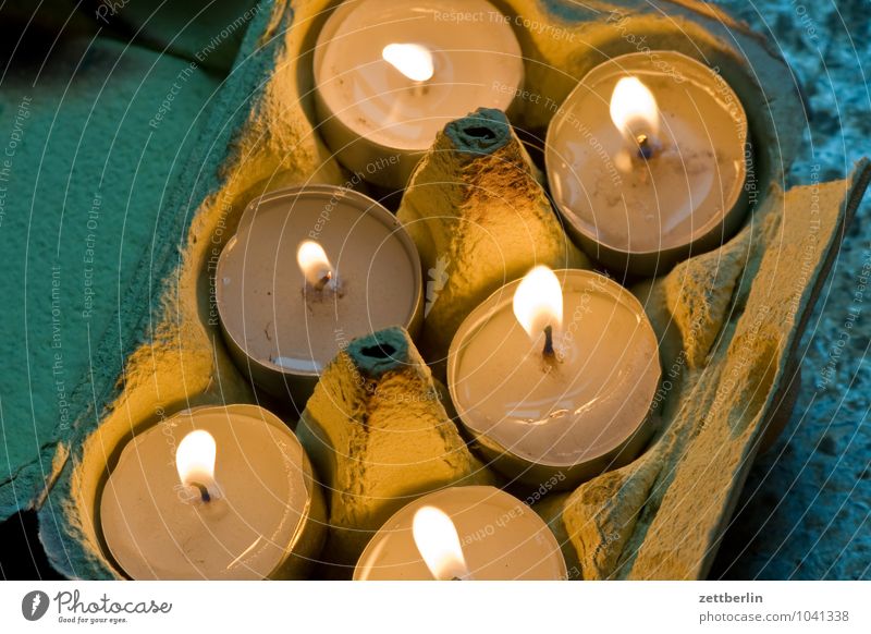 Sechs Kerzen Beleuchtung Ei Verpackung Eierschale Zehnerpack Licht 6 Weihnachten & Advent Anti-Weihnachten Kerzenschein Romantik Leuchter Flamme Flackern