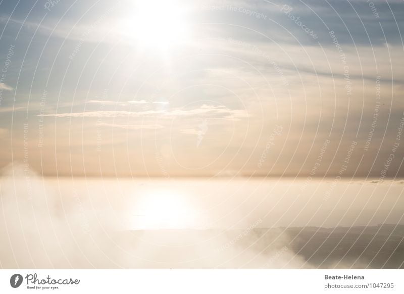 Wasserzeichen | Neubeginn Natur Wolken Sonnenaufgang Sonnenuntergang Sonnenlicht Sommer Schönes Wetter Kreuzfahrt entdecken leuchten gigantisch glänzend blau