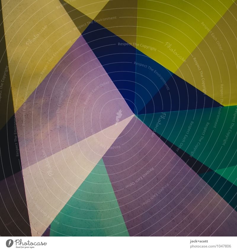 Sortiment Farbraum Design Strukturen & Formen Dreieck Ecke ästhetisch eckig einzigartig modern violett Inspiration komplex Kreativität Qualität Farbenspiel