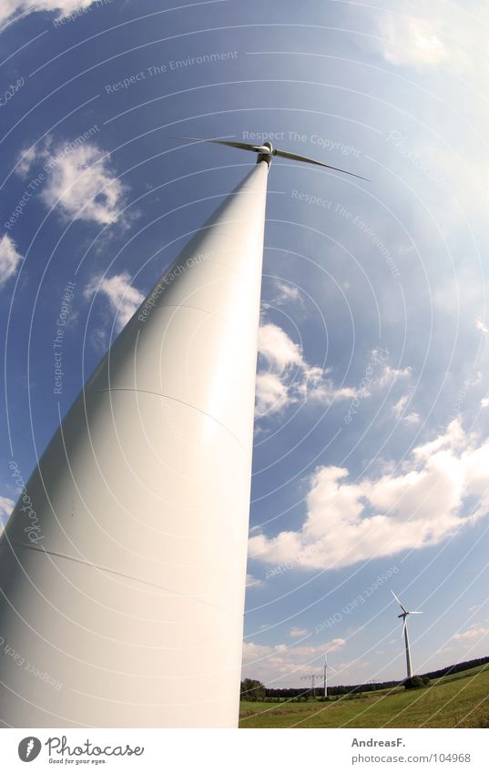 Windenergie Windkraftanlage Stromkraftwerke Elektrizität ökologisch Klimaschutz Erneuerbare Energie alternativ Triebwerke grün Umwelt umweltfreundlich