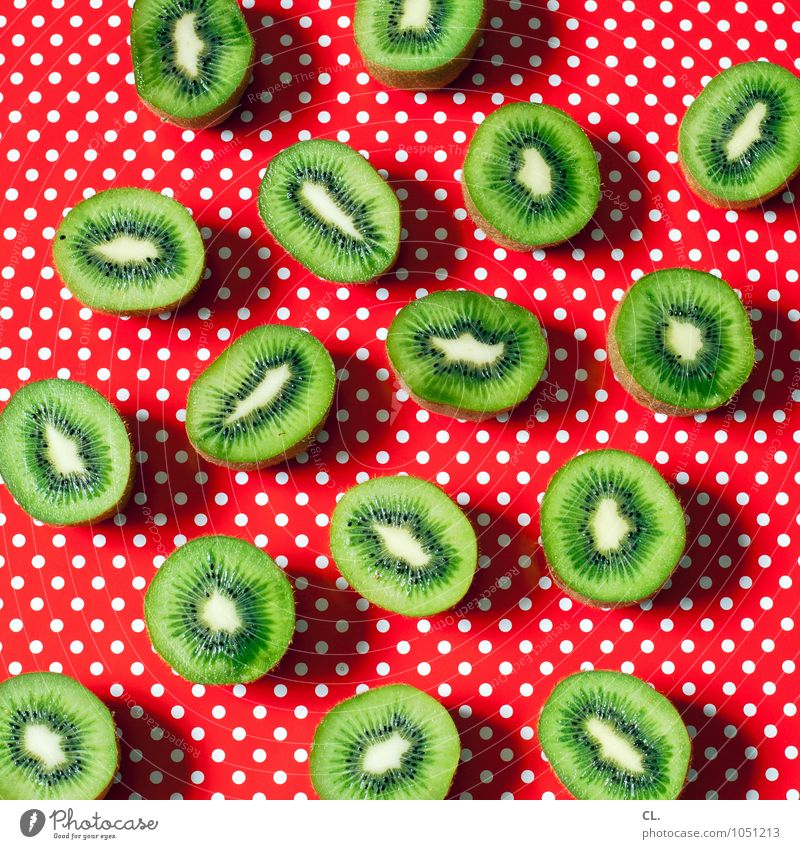 fruit ninja Lebensmittel Frucht Kiwi Ernährung Essen Vegetarische Ernährung Diät Fasten Punkt ästhetisch Fröhlichkeit frisch Gesundheit lecker grün rot Farbe