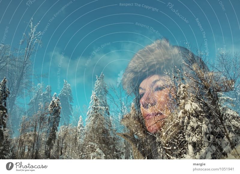 Wintersehnsucht: Portrait einer Jungem Frau mit Wintermütze Gesundheit Ferien & Urlaub & Reisen Schnee Winterurlaub feminin Junge Frau Jugendliche Erwachsene