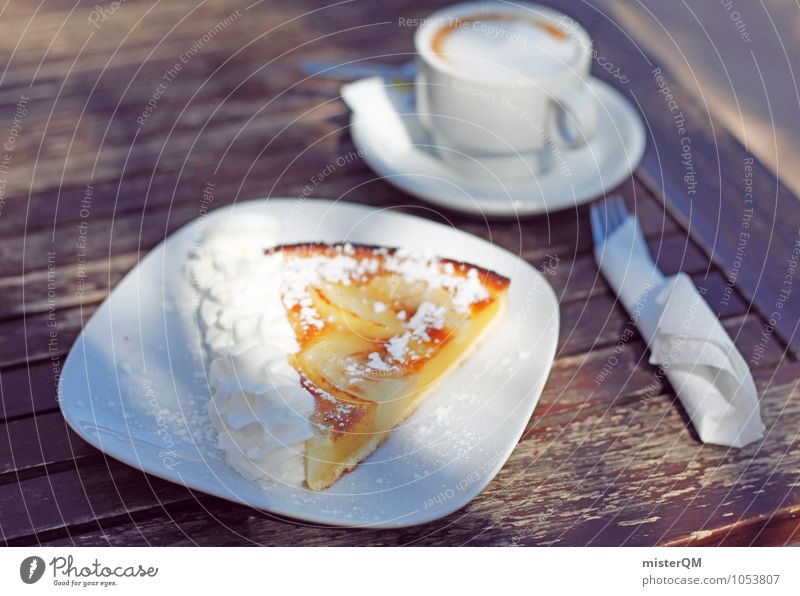 Kuchen selbstgemacht. Lebensmittel Ernährung Frühstück ästhetisch Kaffee Kaffeetasse Kaffeetrinken Kaffeepause Frühstückstisch lecker Mallorca ungesund