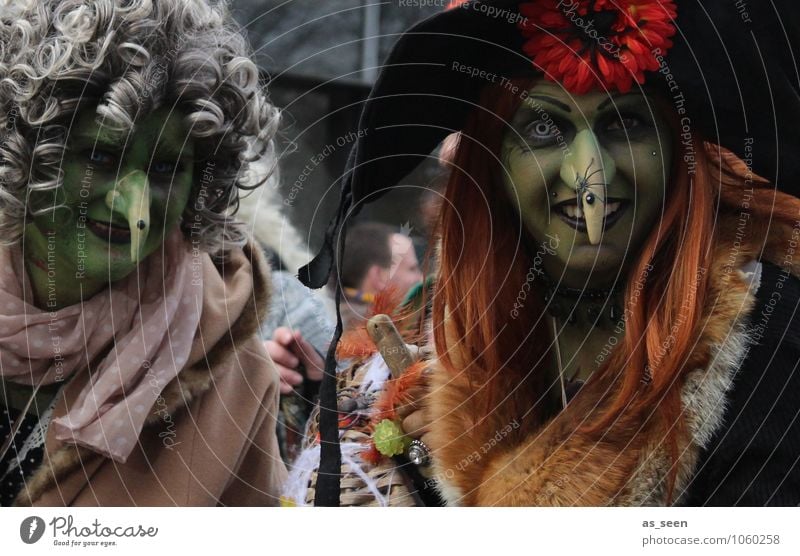 Straßenkarneval Feste & Feiern Karneval Halloween Mensch feminin Leben 2 Veranstaltung Show Umwelt Straßenkreuzung Bekleidung Maske Perücke Haare & Frisuren