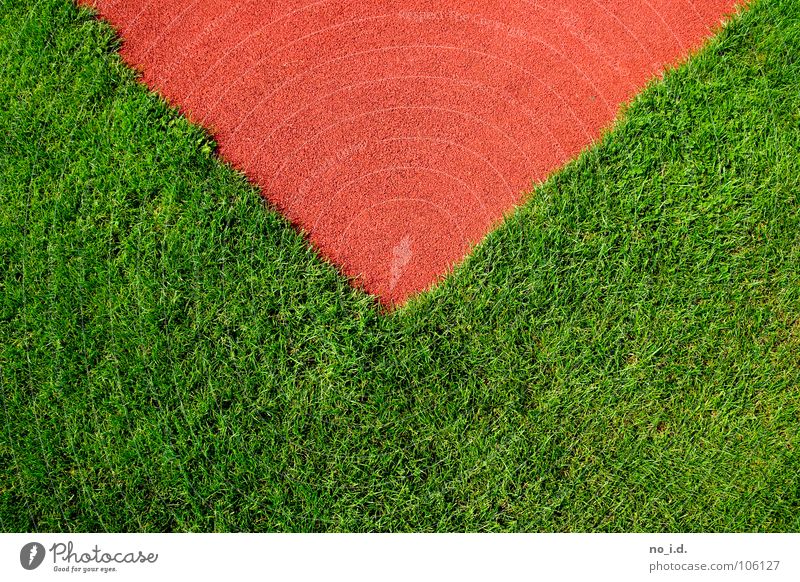 Tomorrow I will be a Curve grün Tartan rot Gras frisch Leichtathletik Dreieck Brief Post Verkehrswege Spielen Freizeit & Hobby Rasen orange Ist Mord