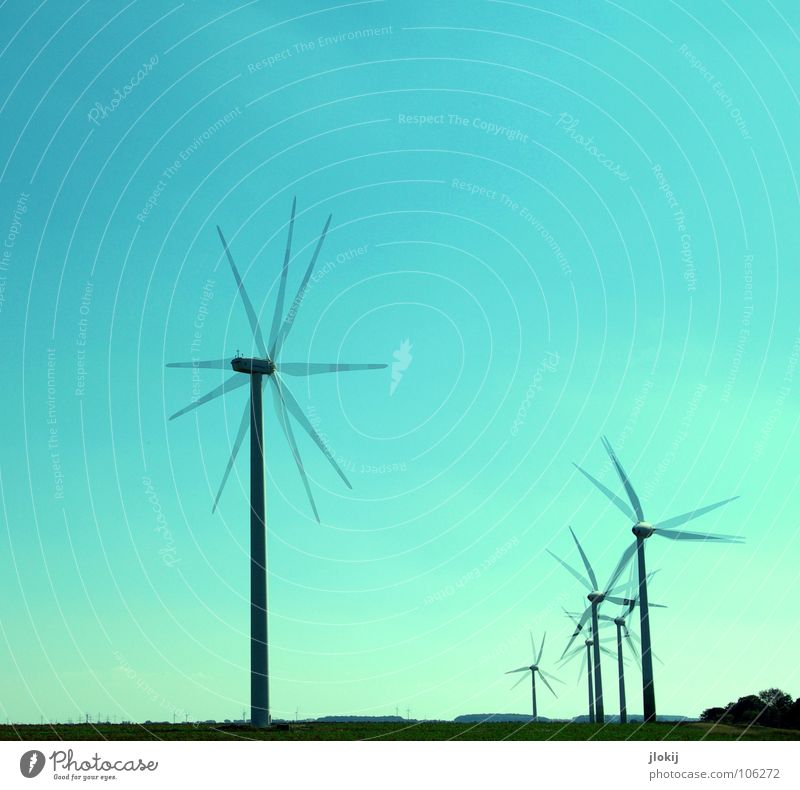 Generators Windkraftanlage Strömung Propeller Erneuerbare Energie Klimawandel umweltfreundlich Umweltschutz drehen Feld Elektrizität Luft Energiewirtschaft