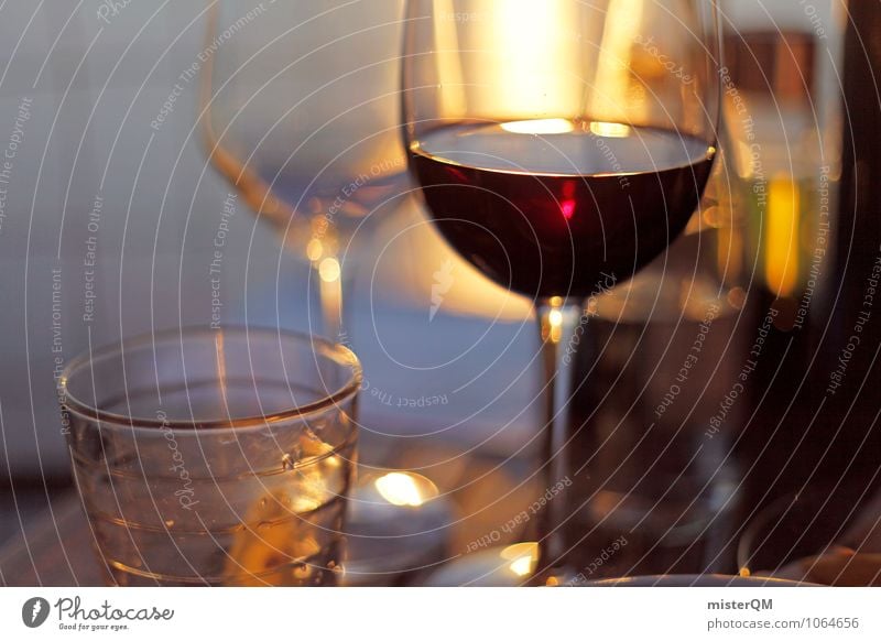 Spanish Food VI Lebensmittel Abendessen Getränk trinken Erfrischungsgetränk Alkohol Spirituosen Wein ästhetisch Romantik Rotwein Rotweinglas Farbfoto