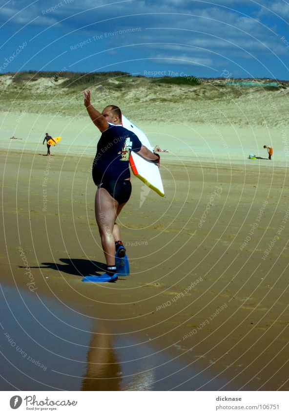 ...bis zum nächsten Jahr Leute™ ! Frankreich Hossegor Bodyboard Freak Strand Wellen Reflexion & Spiegelung Schwimmen & Baden Meer Atlantik Physik Schwung lässig