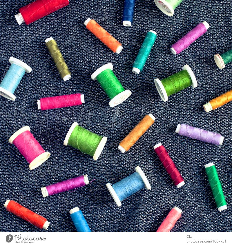 garn Handarbeit Mode Stoff Nähgarn Fröhlichkeit einzigartig mehrfarbig ästhetisch Design Farbe Freizeit & Hobby Inspiration Kreativität Nähen Farbfoto
