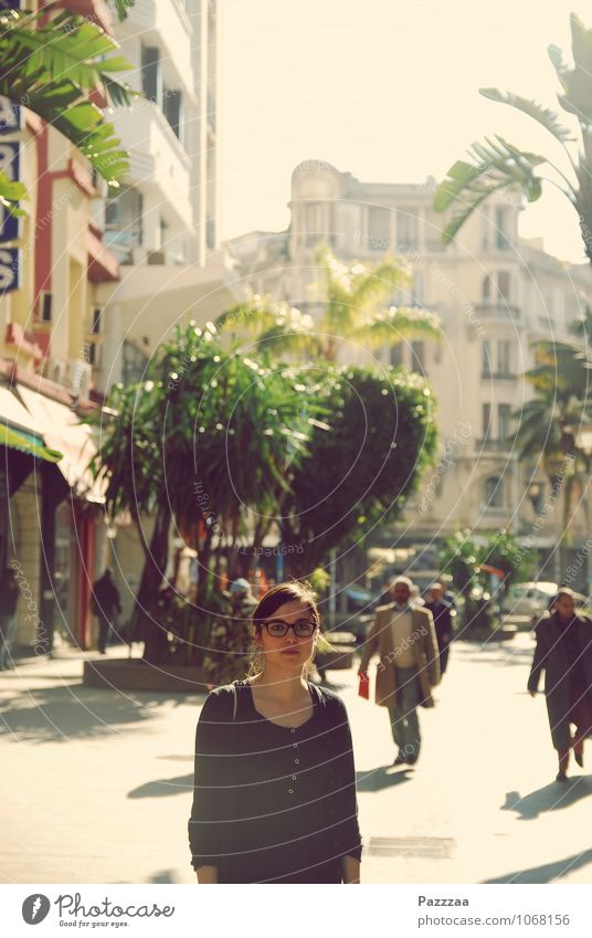 Casablanca Lifestyle elegant Stil Ferien & Urlaub & Reisen Tourismus Sightseeing Junge Frau Jugendliche 1 Mensch 18-30 Jahre Erwachsene Marokko Stadt