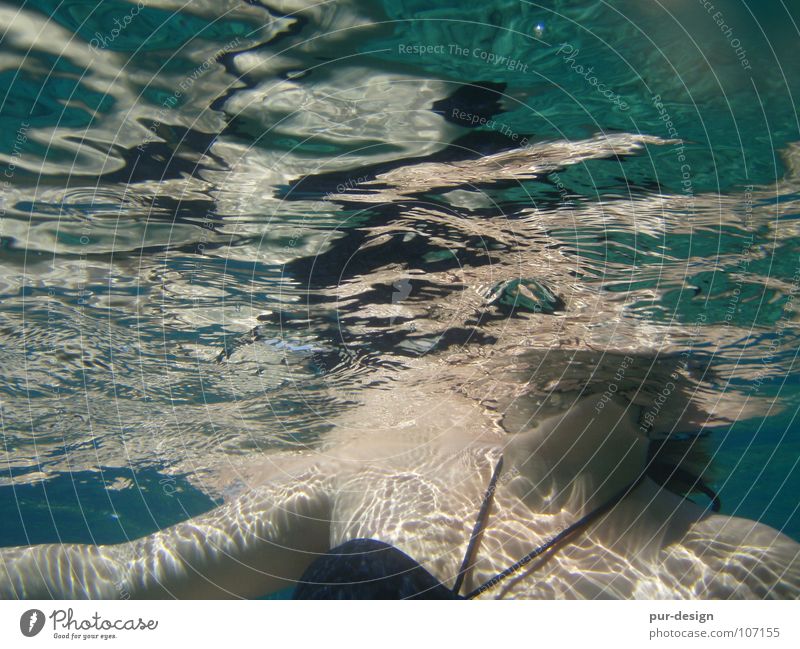 unterwasser4 Meer Wellen Schnorcheln tauchen Meerwasser Kreta Ferien & Urlaub & Reisen Paleochora Freizeit & Hobby Wasser Unterwasseraufnahme blau