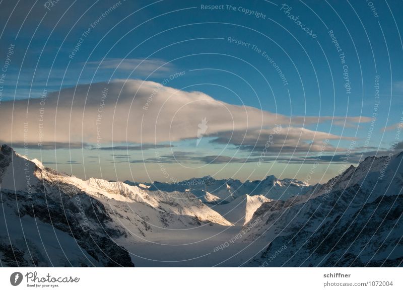 Riesenwolkenschaf, buckelnd Umwelt Natur Landschaft Himmel Wolken Klimawandel Schönes Wetter Eis Frost Schnee Felsen Alpen Berge u. Gebirge Gipfel