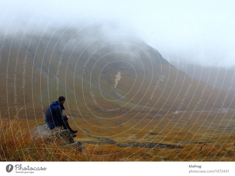 Verschollen in den Highlands Ferien & Urlaub & Reisen Insel Berge u. Gebirge wandern Schottland Landschaft Pflanze Wolken schlechtes Wetter Unwetter Nebel Regen