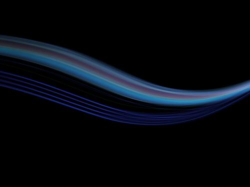lightwaves 07 Technik & Technologie Internet Kunst Streifen glänzend fantastisch hell Geschwindigkeit blau schwarz Farbe Kontakt Mobilität Ziel Zukunft zart