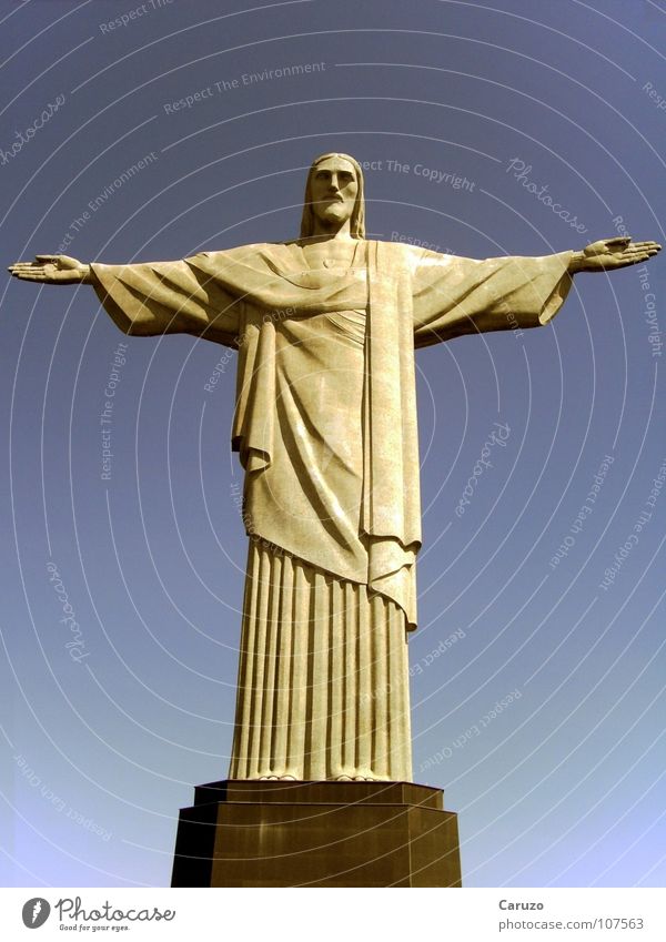 Jesus Jesus Christus Herr Götter Retter Rio de Janeiro Statue Denkmal Frieden Sünde Kruzifix Religion & Glaube Bibel Wahrheit Wahrzeichen Macht Gott Freiheit