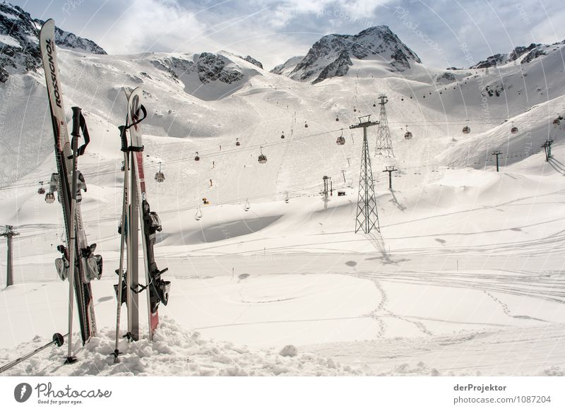 Für heute ist Feierabend Ferien & Urlaub & Reisen Tourismus Ausflug Winter Schnee Winterurlaub Berge u. Gebirge Wintersport Skifahren Sportstätten Umwelt Natur