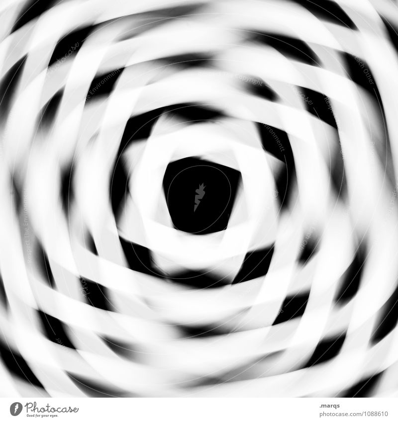 Hypnotisch Stil Design Ornament Linie Quadrat drehen Geschwindigkeit verrückt Bewegung Irritation hypnotisierend Doppelbelichtung Schwindelgefühl