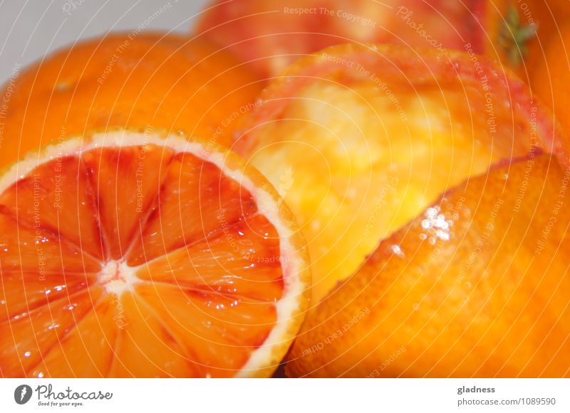 Saftige Orangen Lebensmittel Frucht Sommer Essen genießen Gesundheit glänzend saftig süß Appetit & Hunger Farbfoto Innenaufnahme Nahaufnahme Blitzlichtaufnahme