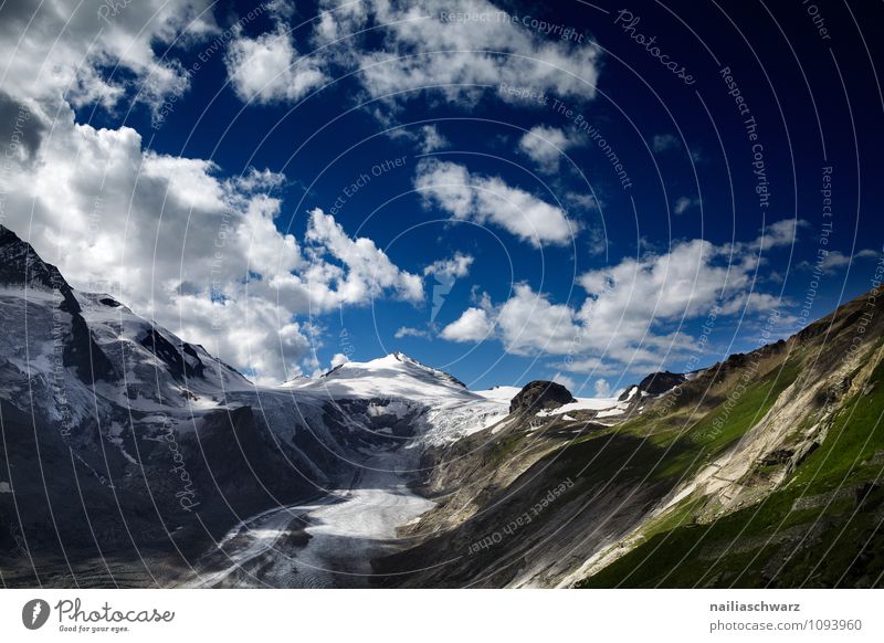 Pasterze Gletscher am Grossglockner Umwelt Natur Landschaft Urelemente Wolken Klima Klimawandel Schönes Wetter Wärme Alpen gigantisch groß Unendlichkeit