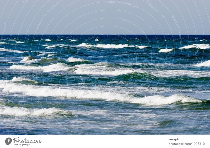 Brandung Wasser Wellen Strand Ostsee Natur Meer Küste maritim Schaum Hochwasser Wellenkamm Flutwelle Bewegung Hintergrundbild Strukturen & Formen Wellenlinie