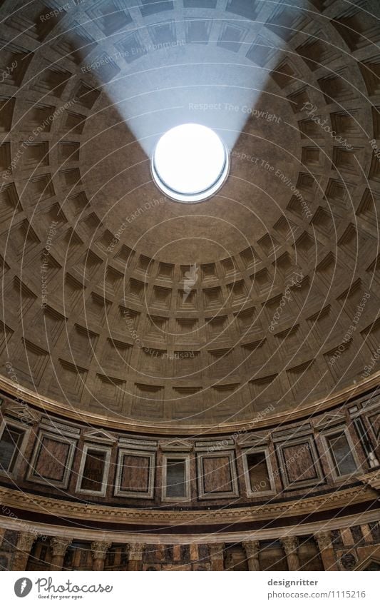 Dank photocase das hier: Lichtblicke Rom Italien Kirche Dom Bauwerk Gebäude Architektur Tempel Decke Gewölbe Gewölbebogen Sehenswürdigkeit Pantheon dunkel