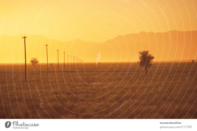 Sunrise Namibia Sturm Himmel Afrika Wüste loneliness sunrise sundowner orange desert
