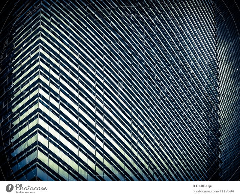 Arbeitsturm Fortschritt Zukunft Hochhaus Turm Gebäude Beton Glas ästhetisch eckig elegant Erfolg Kraft Singapore Stadt Geometrie Muster Strukturen & Formen
