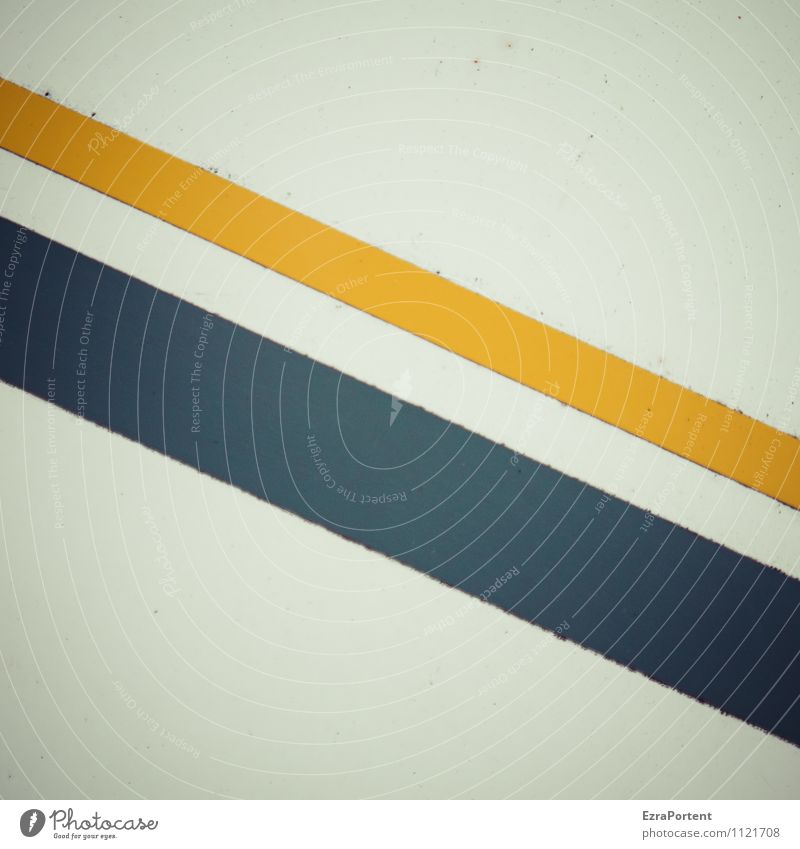 \\ Metall Linie Streifen ästhetisch dreckig blau gelb grau Design Farbe Grafik u. Illustration Grafische Darstellung graphisch Karosserie dünn dick vergleichen