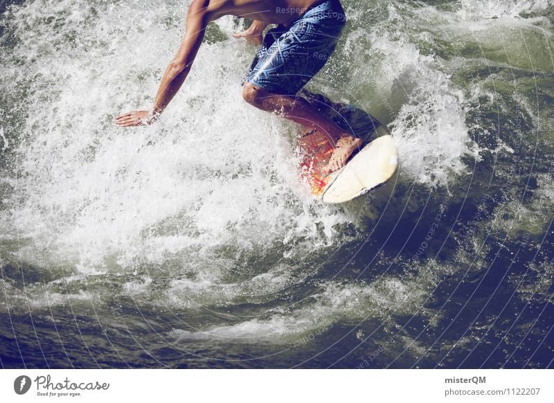 Brettspiel I Kunst ästhetisch Zufriedenheit Surfbrett Surfer Surfen Wellen Wellengang Wellenschlag Wellenbruch Extremsport Gleichgewicht Geschicklichkeit