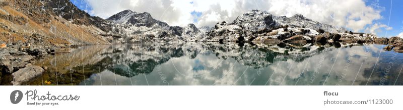 Gosainkunda Spiegelsee, Himalaya, Nepal Krankheit Ferien & Urlaub & Reisen Winter Schnee Berge u. Gebirge Natur Landschaft Wolken Herbst Nebel Park Felsen