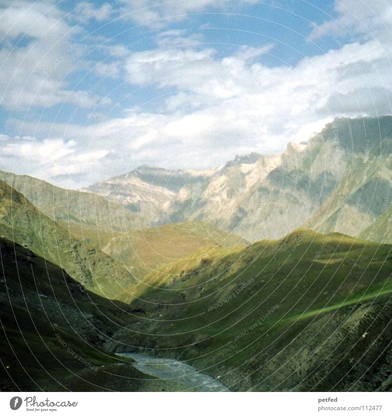 Zojilla Pass Kaschmir IV Indien Jammu, Ladakh, Kaschmir Kultur Hochebene wandern Bergsteigen Asien Gletscher grün Steppe Wolken Berge u. Gebirge Erde Amerika