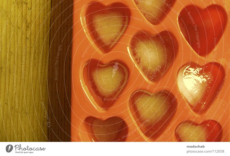 VERLIEBT Liebe groß einzigartig Lebensziel Eiswürfel Stil Valentinstag Symbole & Metaphern schön Freude Vertrauen Herz heart hearts Partner Sinnesorgane